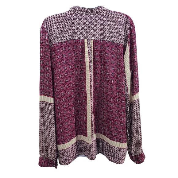 NYDJ Boho purple long-sleeved Size XL Hippie Office Work Career church Flowy - Picture 2 of 6